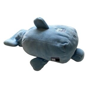 2021 Minecraft 12" Blue Dolphin Mojang Plush Stuffed Animal Mattel Toy